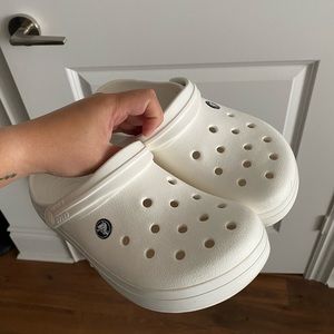 Crocband White Clog